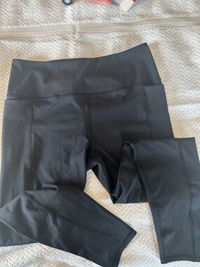 Spyder Black High-Waist Active Leggings size XL